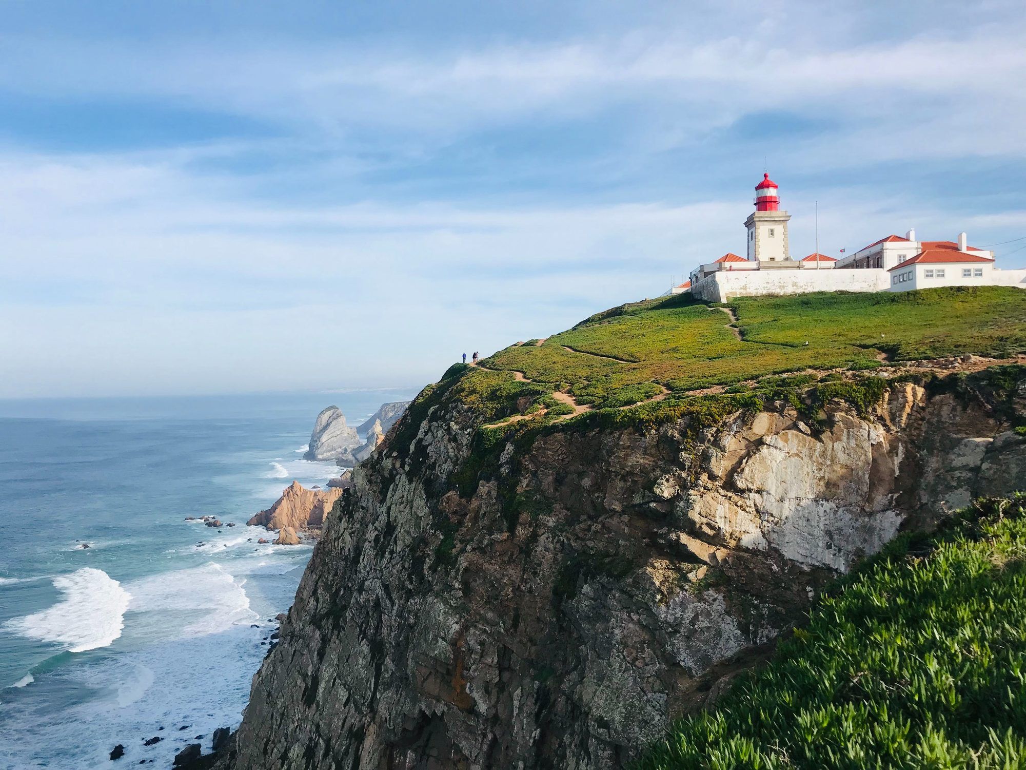 The Atlantic cliffs of Cabo da Roca, the westernmost point of mainland Europe
